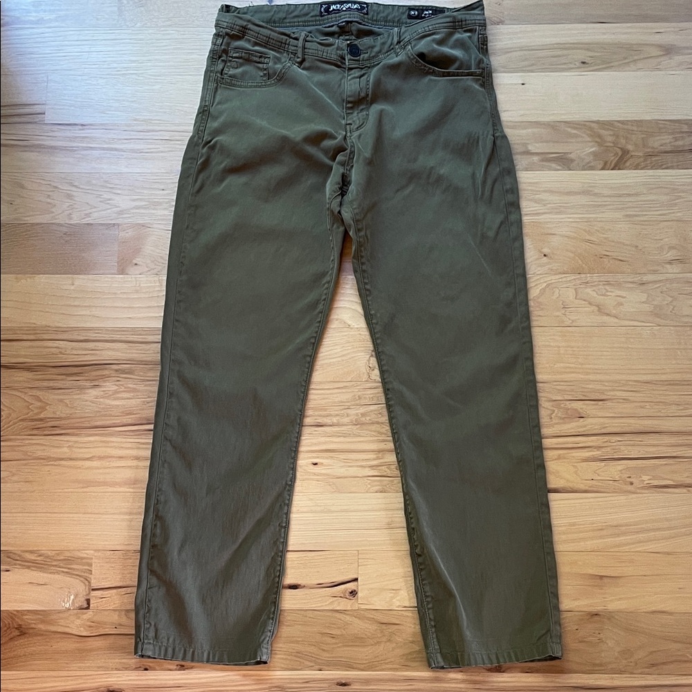 Jack of Spades Olive Straight Leg Jeans